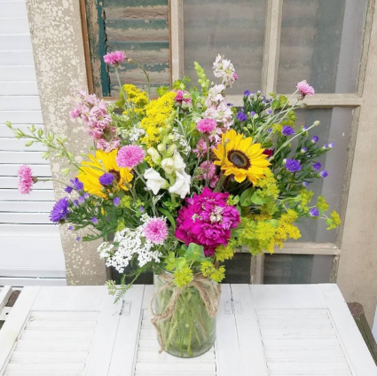 Granny's Garden Mason Jar