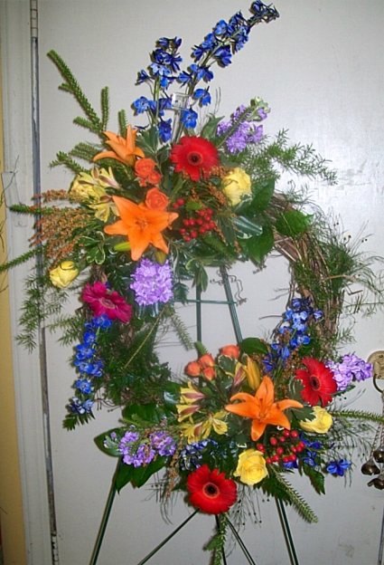 Grapevine Fall Mix Fresh Sympathy