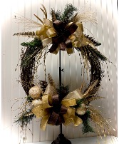 Grapevine Winter Wreath 