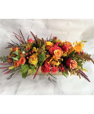 Grateful Blessings Centerpiece Luscious Shades of Fall for your Holiday Table in Gainesville, FL | PRANGE'S FLORIST