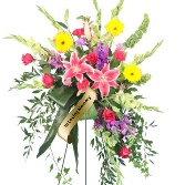 Grateful Heart Multi Standing Funeral Spray