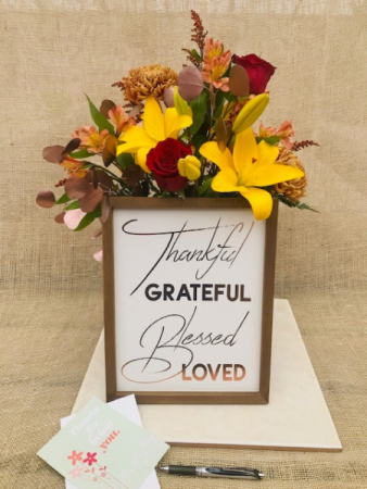 Grateful Thank You Fresh Vase Arrangement