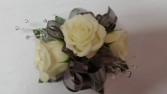 Great Gray Corsage or Wristlet