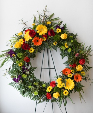 Great Remembrance Standing Wreath  in La Grande, OR | FITZGERALD FLOWERS