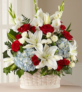 Greater Glory™ Basket basket of flowers