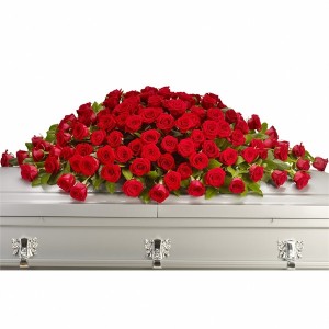 GREATEST LOVE CASKET SPRAY  Funeral Flowers in Riverside, CA | Willow Branch Florist of Riverside