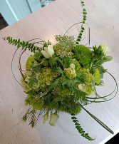 Green and White  Floral Arrangement 