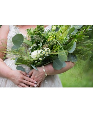 Green and White  bouquet