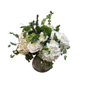 Green and White Elegance A Davis Floral Design