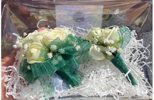 Green and white prom bundle  
