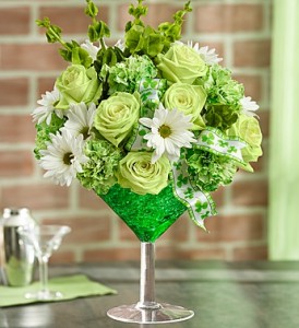 Green Apple Martini  St. Patrick's Flowers