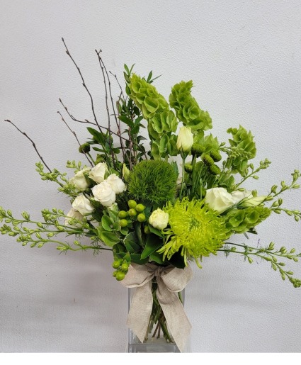 Green estravaganza arrangement  Any occasion 