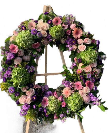 Green Hydrangea Wreath Funeral