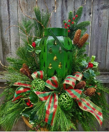 Green Lantern arrangement in Clio, MI | WILLOW COTTAGE FLOWERS AND GIFTS Green Lantern arrangement in Clio, MI | WILLOW COTTAGE FLOWERS AND GIFTS