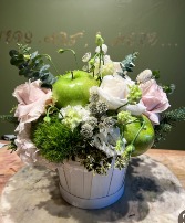 Green Life Basket Arrangement in Orinda, California | SaraBella flower shoppe