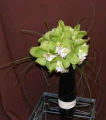 Green Orchid Bouquet Bridal Bouquet