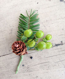 Green Pines Boutonniere