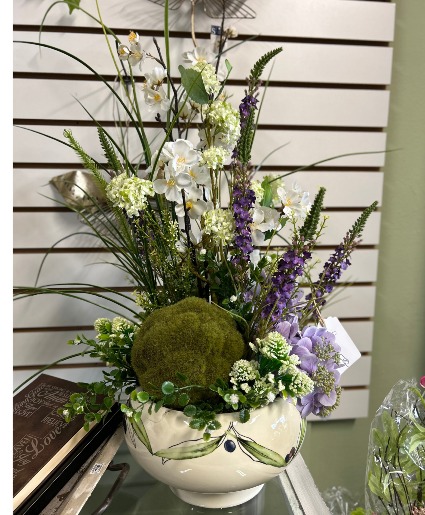 Green & Purple Centerpiece 