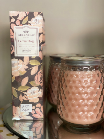 Greenleaf's Current Rose Scent   Gift Item - Candle Line 