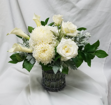 Grey Shades Fresh Floral Design