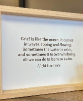 “Grief” Indigo Hill Sign  