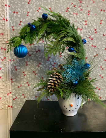 Grinch snowman mug Flower Arrangement