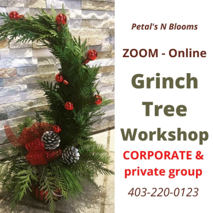 Grinch Tree Zoom Online Workshop CORPORATE