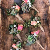 Groom's Party Boutonnieres 