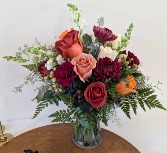 Guest Table Fall Vase Arrangement 