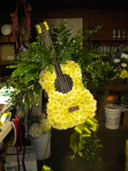 Fresh Flower Guitar Sympathy in Snow Hill, NC - GREENE COUNTY FLORIST