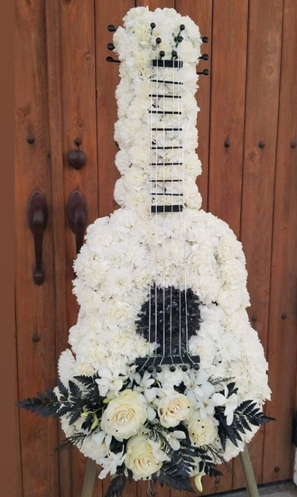 Guitar lullaby  Custom Funeral Arrangement
