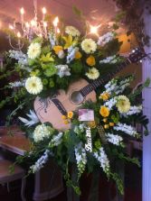Guitarist  funeral 