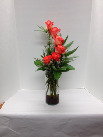 Half a Dozen Crescent Vase Arrangement