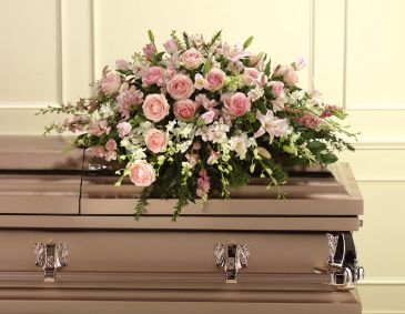 HALF CASKET FLOWERS FROM IMMEDIATE FAMILY From parents, children and all the grandchildren chose your colors, just call.