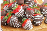 1/2 DOZ. ASSORTED CHOCOLATE DIPPED STRAWBERRIES VALENTINE'S DAY