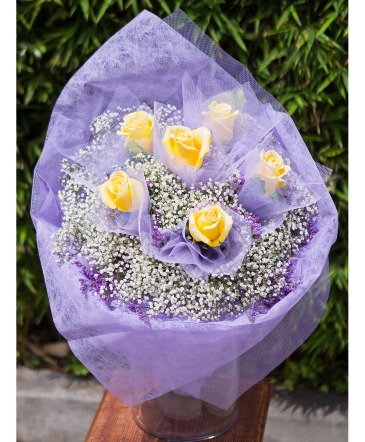 Half dozen HK wrap   in Temple City, CA | Floressence Flower Boutique