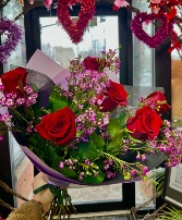 Half dozen long stem roses  