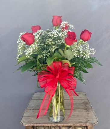 Half Dozen Red Roses