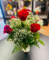Half Dozen Red Roses 