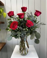 Half Dozen Red Roses 