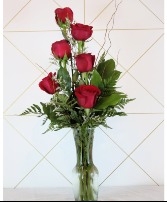 Half Dozen Red Roses 