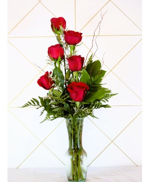 Half Dozen Red Roses 