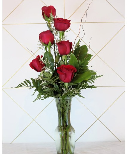 Half Dozen Red Roses 