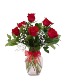 Half Dozen Red Roses Red Rose Arrangement
