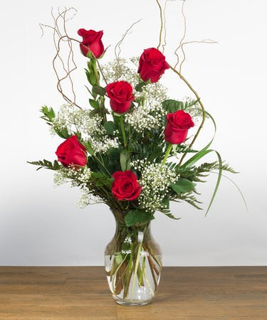 Half Dozen Red Roses Roses in Trumann, AR - Blossom Events & Florist