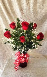 Half Dozen Red Roses Valentines Day