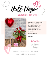 HALF DOZEN ROSE VALENTINES SPECIAL 