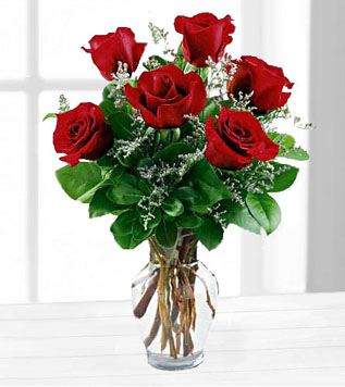 Half Dozen Roses In Clinton Ar Main Street Florist Gifts