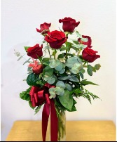 Half Dozen Roses Floral Bouquet