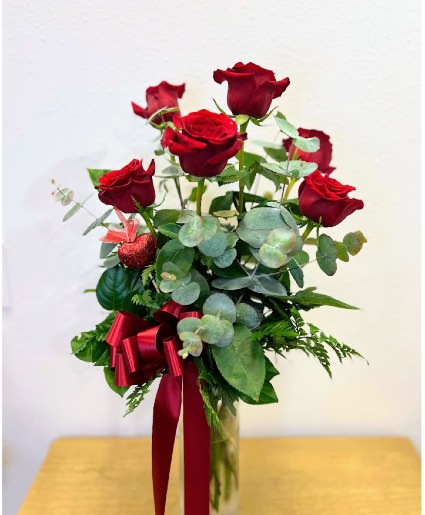 Half Dozen Roses Floral Bouquet